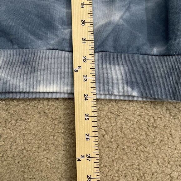 Disney Parks Stitch Hoodie Size XXL Adult Tie Dye Blue Crewneck Sweatshirt - Picture 7 of 10